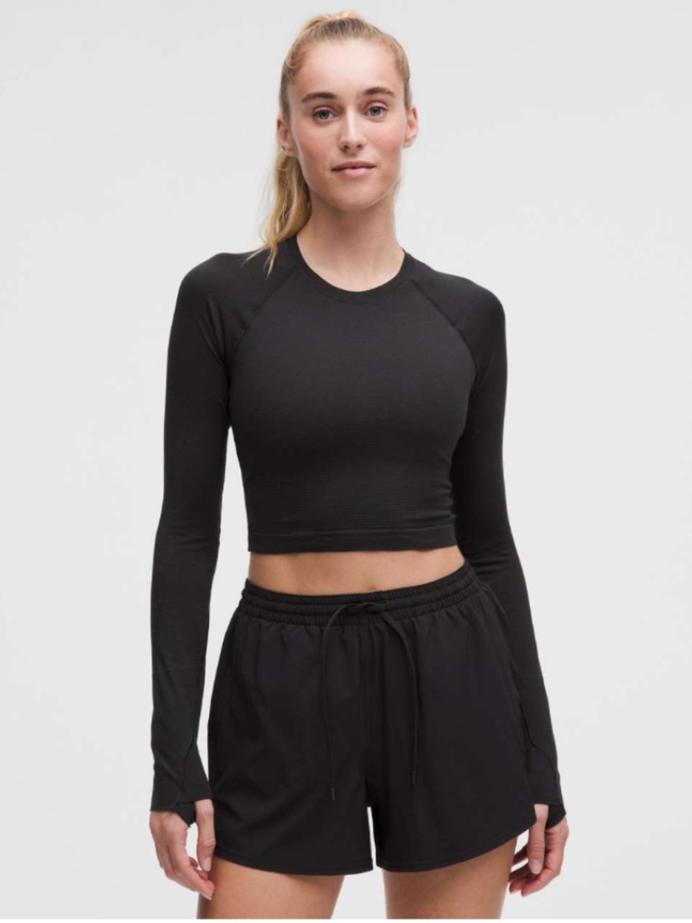 Lululemon Swiftly Tech Cropped Long-Sleeve Shirt 2.0